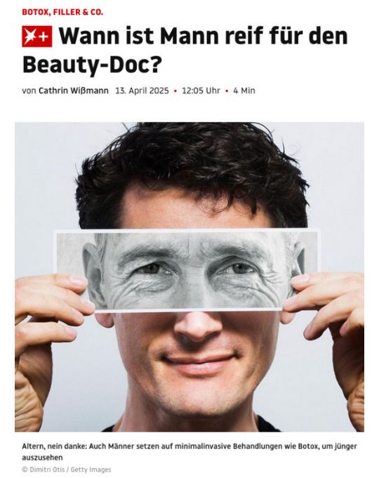 Dr. Susanne Steinkraus, Stern, Anti-Aging Behandlungen für Männer