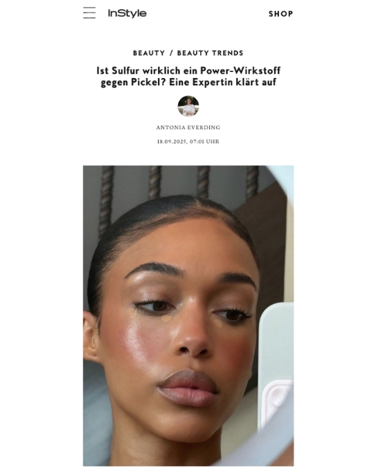 Dr. Susanne Steinkraus, InStyle Magazin, Sulfur